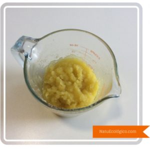 Jabón con apariencia de puré