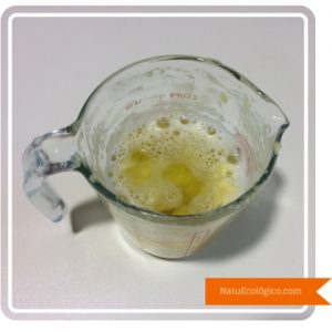 Añadir agua al jabón