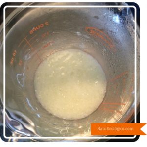Jabón Casero disuelto en agua
